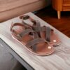 MH01 - Dép Sandal Nam Nữ Unisex Quai Da Bò Cao Cấp Đế Cao Su MEHAI S&C